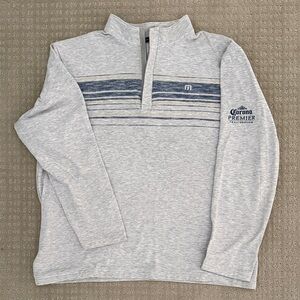 Travis Mathew Gray Zip Up Sweater